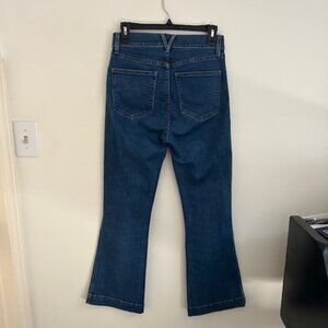 Veronica Beard High Rise Flare Jeans Blue Washed Oxford- Size 27